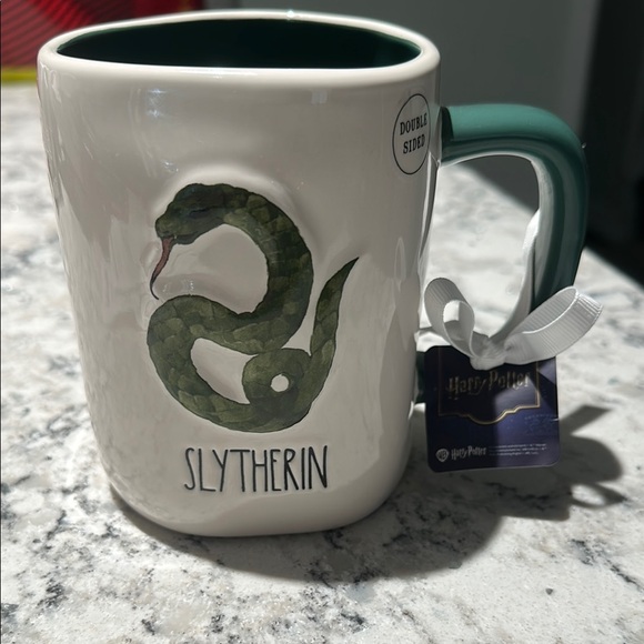 Rae Dunn Other - Rae Dunn Harry Potter “SLYTHERIN” Hogwarts Double Sided Ceramic Mug (NWT)